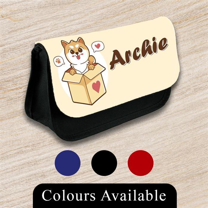 Personalised Pencil Case Generic Girls Boys Stationary Kids School Bag 38