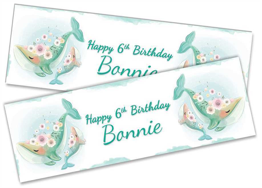 Personalised Birthday Banners Generic Design Children Kids Party Decoration 183