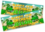 Personalised Birthday Banners Jungle Design Children Kids Party Decoration 51