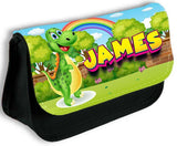 Personalised Pencil Case Dinosaur Girls Boys Stationary Kids School Bag 1