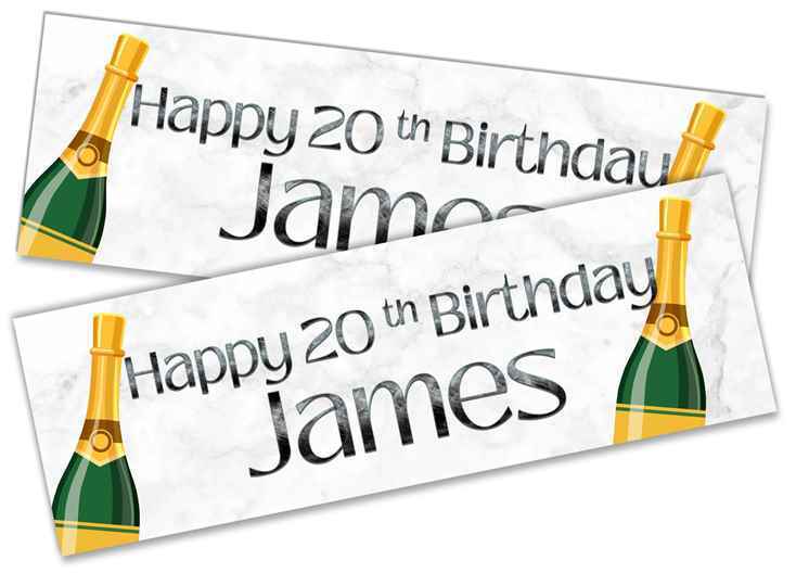 Personalised Birthday Banners Party Design Kids adult Party Decoration 171