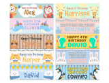 Personalised Birthday Banners Generic Design Children Kids Party Decoration 45