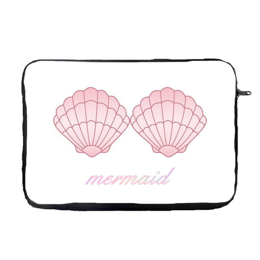 Pink Mermaid Shell Laptop Case Sleeve Tablet Bag  Chromebook Sleeve Gift