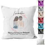 Personalised Cushion Bridal Shower Sequin Cushion Pillow Printed Birthday Gift 6