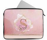 Personalised Any Name Marble Design Laptop Case Sleeve Tablet Bag 70