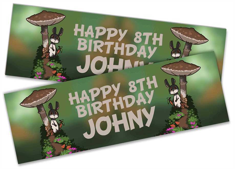 Personalised Birthday Banners Generic Design Children Kids Party Decoration 50