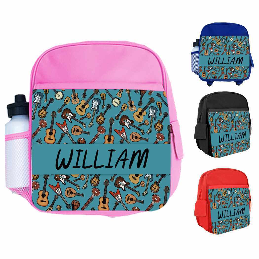 Personalised Kids Backpack Any Name Generic Design Boys Girls kid School Bag 24