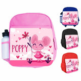 Personalised Kids Backpack Any Name Animal Design Boys Girls kid School Bag 21