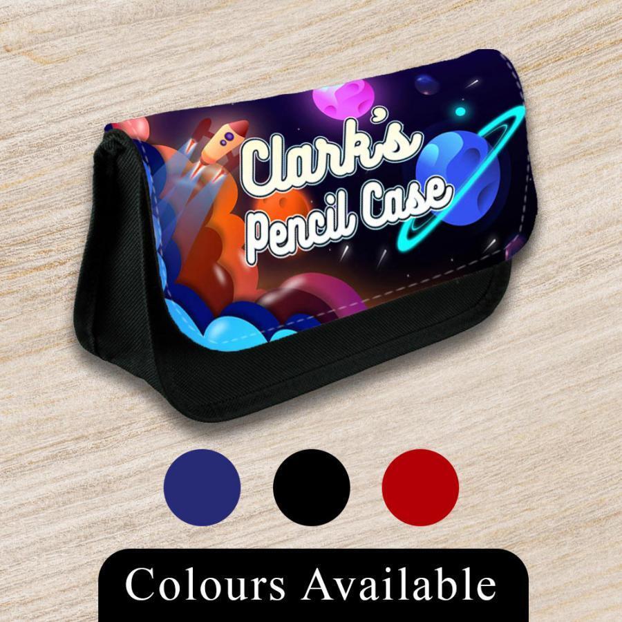 Personalised Pencil Case Generic Girls Boys Stationary Kids School Bag 24