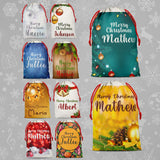 Personalised Christmas Sack Santa Bag Xmas Boy Girl Gift Stocking Bag 1