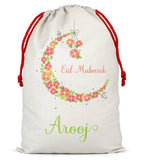 Personalised Eid Sack Bag Boy Girl eid Gift idea Stocking Bag 12