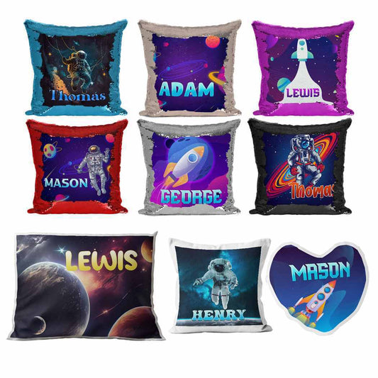 Personalised Cushion Space Sequin Cushion Pillow Printed Birthday Gift 41