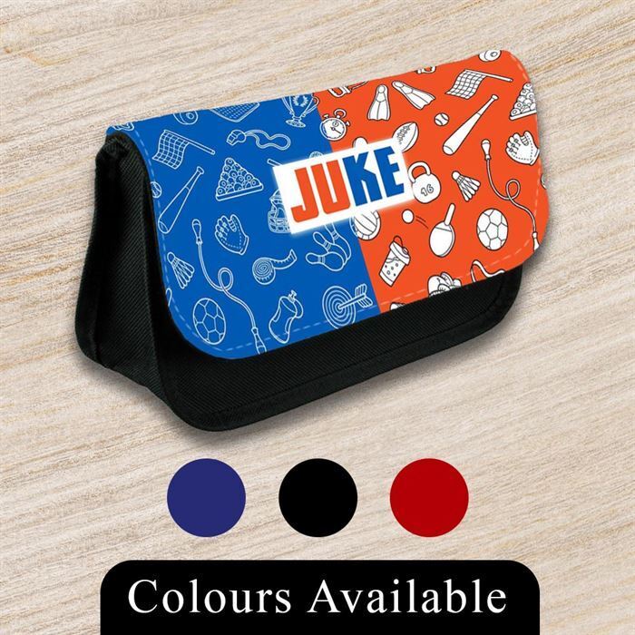 Personalised Pencil Case Generic Girls Boys Stationary Kids School Bag 53