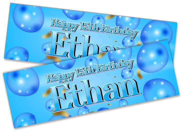 Personalised Birthday Banners Generic Design Children Kids Party Decoration 219