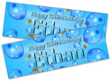 Personalised Birthday Banners Generic Design Children Kids Party Decoration 219