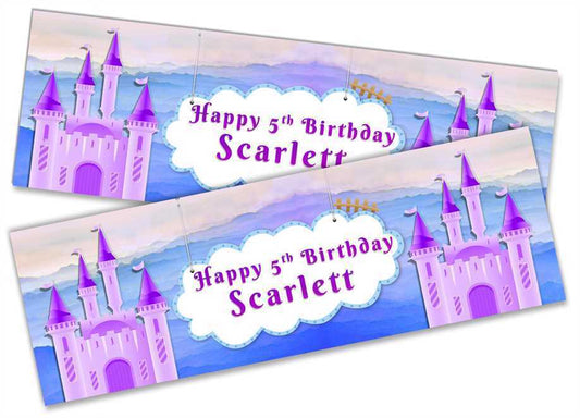 Personalised Birthday Banners Generic Design Children Kids Party Decoration 158