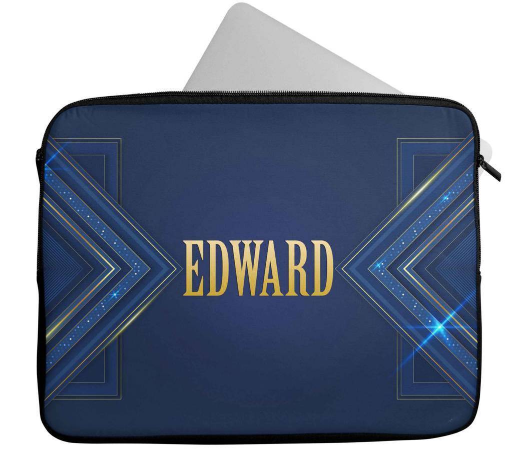 Personalised Any Name Abstract Design Laptop Case Sleeve Tablet Bag 83