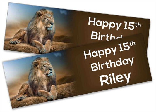 Personalised Birthday Banners Generic Design Children Kids Party Decoration 152