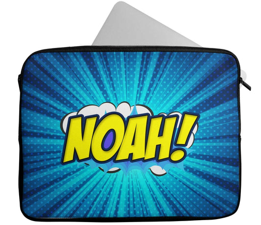 Personalised Any Name Comics Design Laptop Case Sleeve Tablet Bag 442