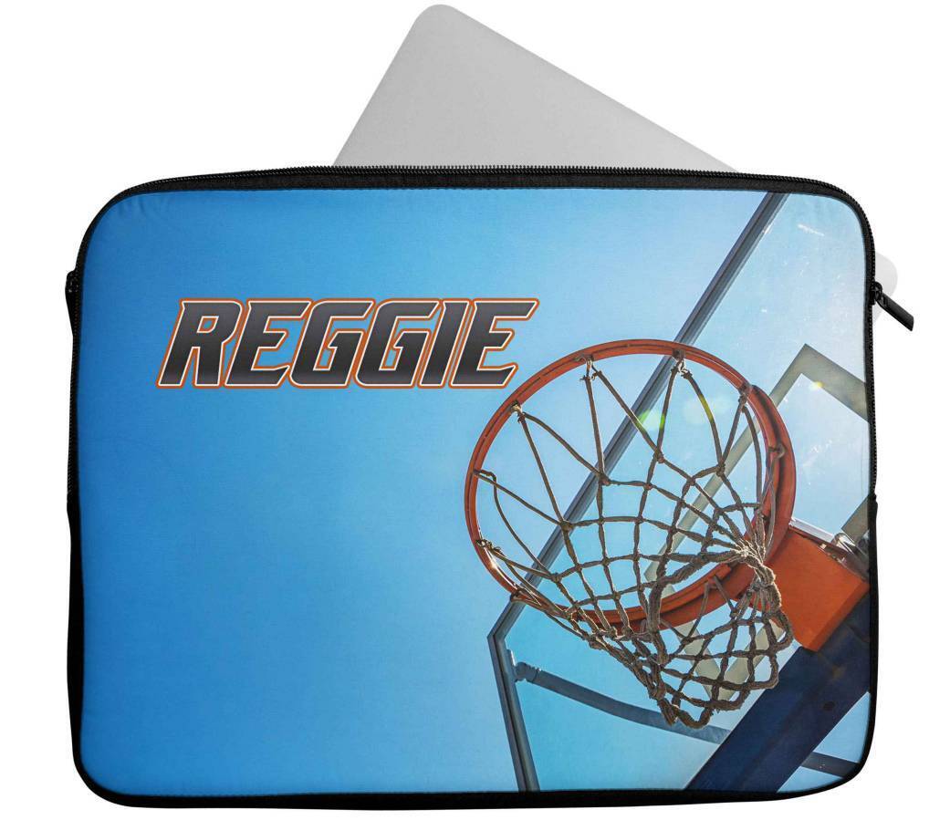 Personalised Any Name Basketball Design Laptop Case Sleeve Tablet Bag 88