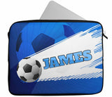 Personalised Any Name Football Design Laptop Case Sleeve Tablet Bag 77