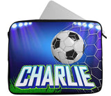 Personalised Any Name Football Design Laptop Case Sleeve Tablet Bag 21