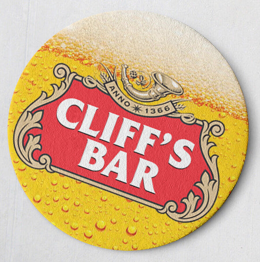Personalised Any Name Bar Coaster Beer Home Pub Cafe Occasion Gift Idea 5