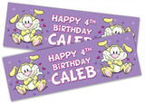 Personalised Birthday Banners Generic Design Children Kids Party Decoration 183