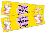 Personalised Birthday Banners Generic Design Children Kids Party Decoration 219