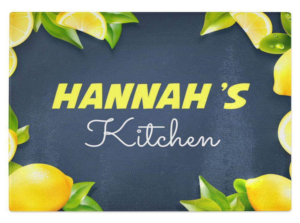 Personalised Any Name Kitchen Glass Chopping Board Item Gift 16