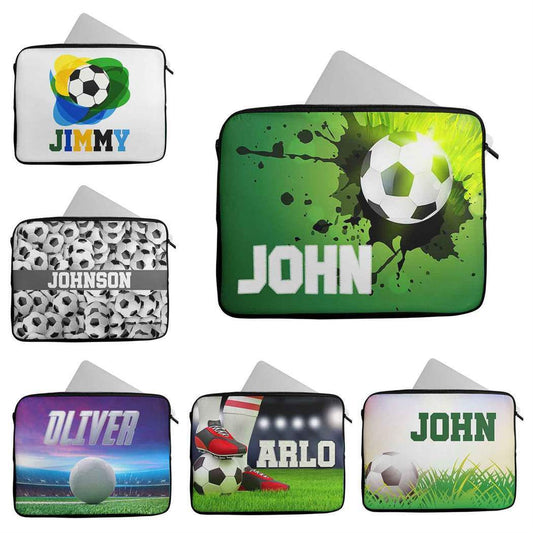 Personalised Any Name Football Design Laptop Case Sleeve Tablet Bag 6
