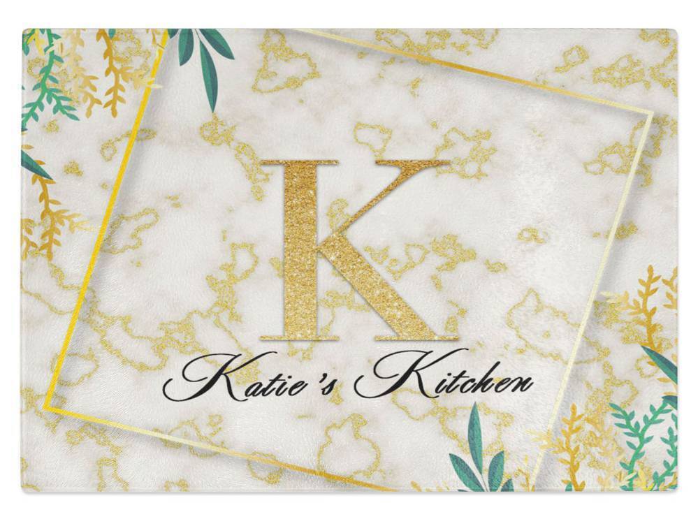 Personalised Any Name Kitchen Glass Chopping Board Item Gift 11