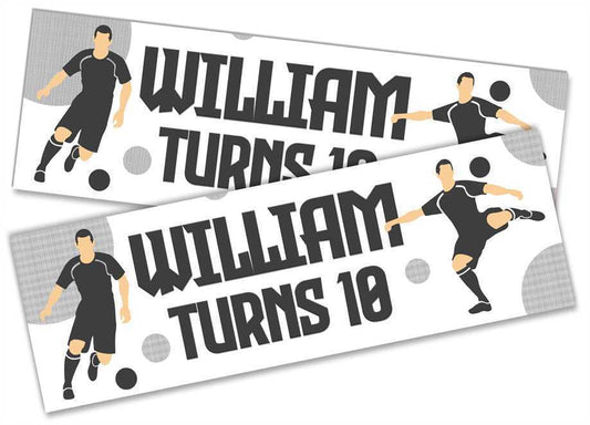 Personalised Birthday Banners Football Design Children Kids Party Decoration 60