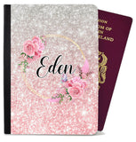 Personalised Floral Children Passport Cover Holder Any Name Holiday Accessory 1