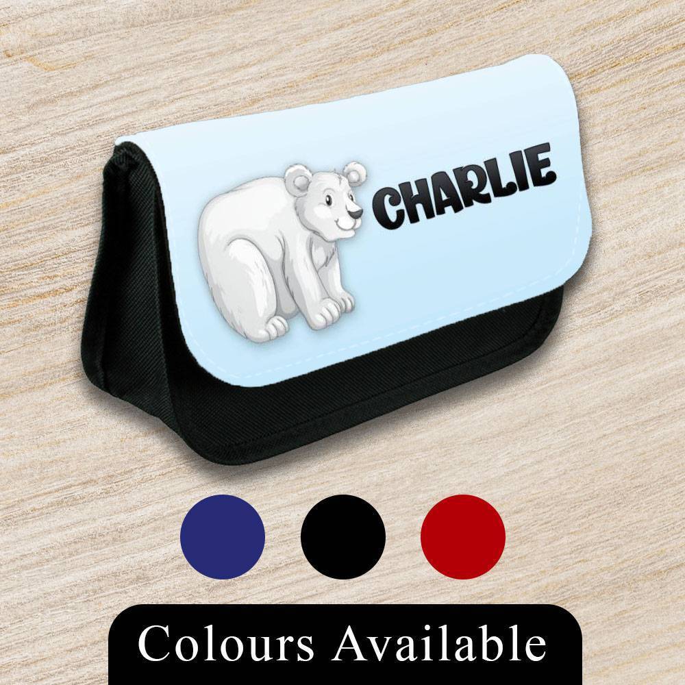 Personalised Pencil Case Animal Girls Boys Stationary Kids School Bag 8