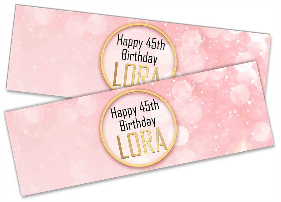 Personalised Birthday Banners Marble Design Adult Kids Party Decoration 52