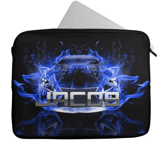 Personalised Any Name Car Design Laptop Case Sleeve Tablet Bag 61