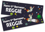 Personalised Birthday Banners Generic Design Children Kids Party Decoration 199