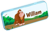 Personalised Any Name Jungle Pencil Case Tin Children School Kids Stationary 18