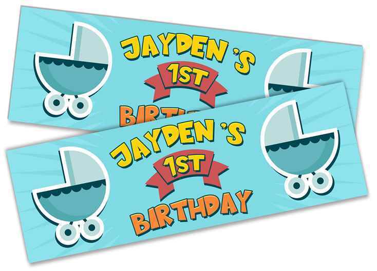 Personalised Birthday Banners Generic Design Children Kids Party Decoration 244