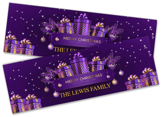 Personalised Banner Christmas Design Party Decoration 11