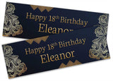 Personalised Birthday Banners Generic Design Children Kids Party Decoration 153