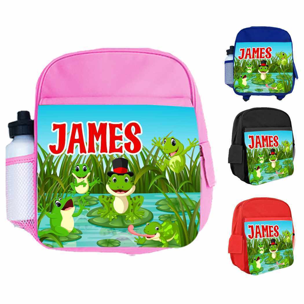 Personalised Kids Backpack Any Name Animal Design Boys Girls kids School Bag 12