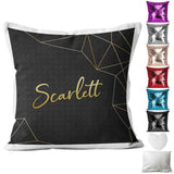 Personalised Cushion Abstract Sequin Cushion Pillow Printed Birthday Gift 27