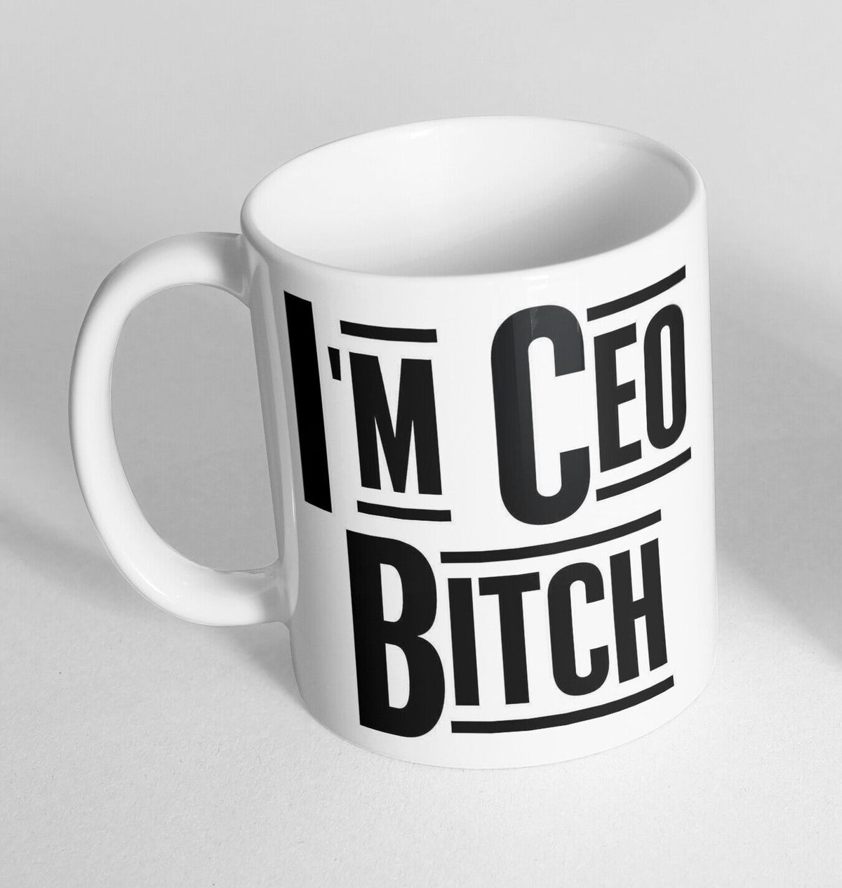 I'm CEO Bitch Design Printed Cup Ceramic Novelty Mug Funny Gift Coffee Tea