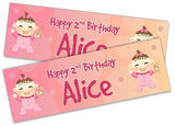 Personalised Birthday Banners Generic Design Children Kids Party Decoration 133