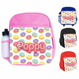 Personalised Kids Backpack Any Name Generic Design Boys Girls kid School Bag 19