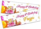 Personalised Birthday Banners Generic Design Children Kids Party Decoration 134