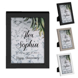 Personalised Anniversary Wooden Frames Any Image Name Wedding Gift Mr and Mrs 5