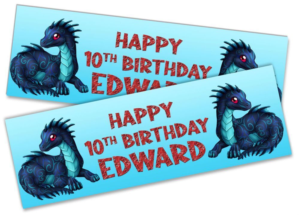 Personalised Birthday Banners Generic Design Children Kids Party Decoration 117